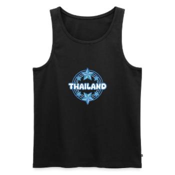 Thaïlande - Débardeur bio Premium Homme - noir - Devant - Michal (187cm)