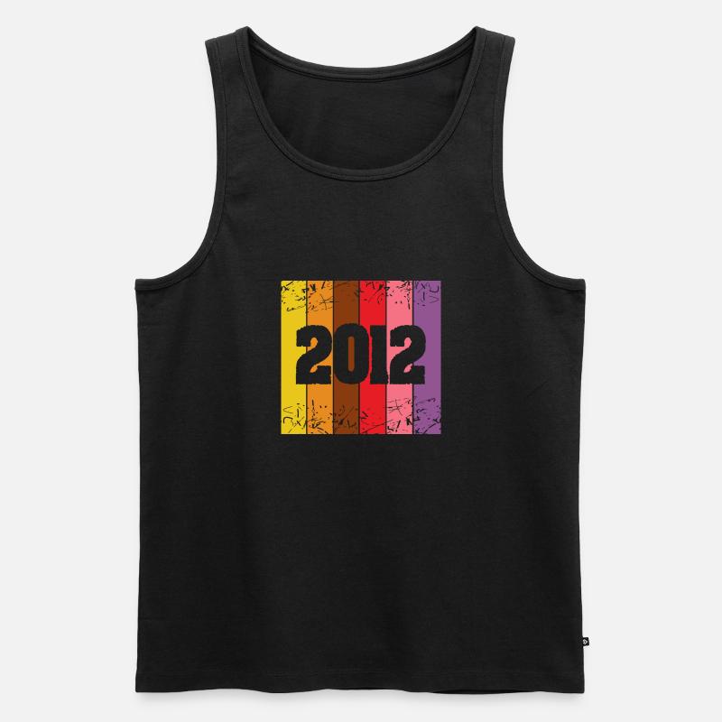 2012 2012 - Männer Premium Bio Tank Top - Schwarz