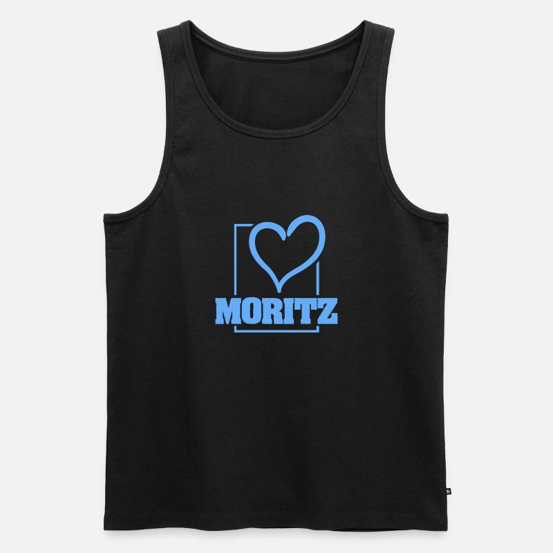 Geschenk für Moritz - Männer Premium Bio Tank Top - Schwarz