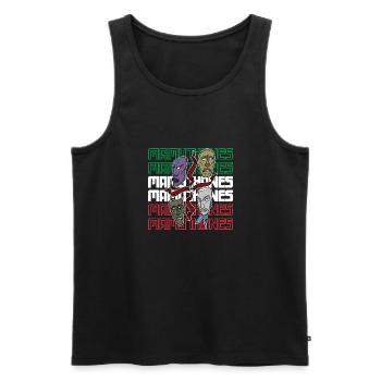 Sardinien Sardisch Italien Mittelmeer Sardegna - Männer Premium Bio Tank Top - Schwarz - Vorne - AI Model Male 178 light (178cm)