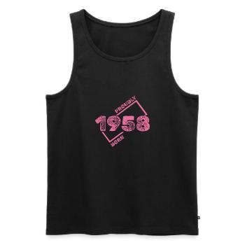 1958 - Männer Premium Bio Tank Top - Schwarz - Vorne - Michal (187cm)