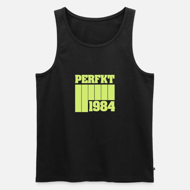 Perfekt 1984 - Männer Premium Bio Tank Top - Schwarz
