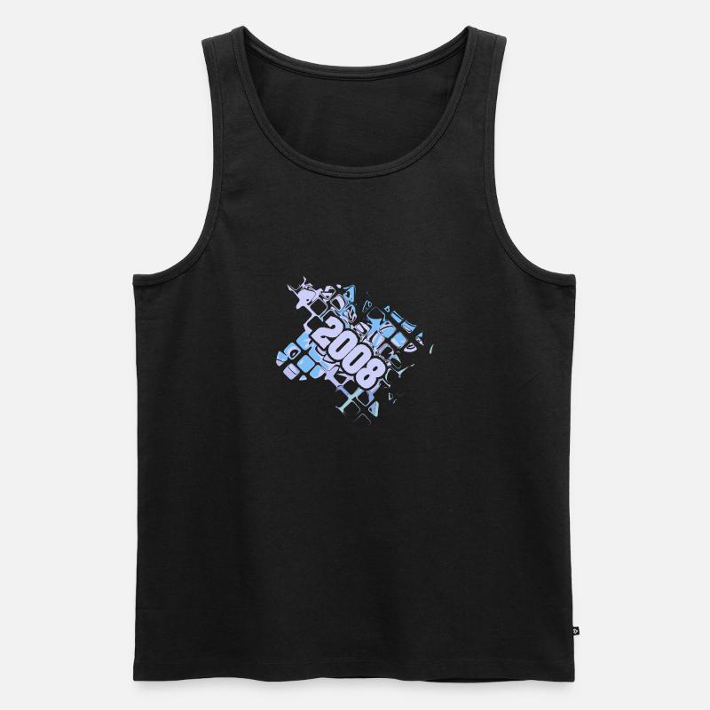 Computer 2008 - Männer Premium Bio Tank Top - Schwarz