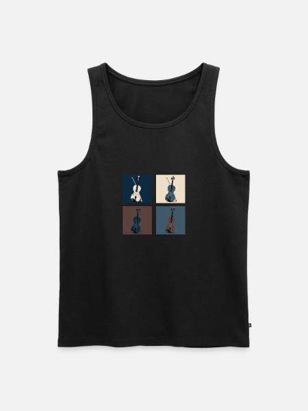 Violoncelle - Débardeur bio Premium Homme - noir
