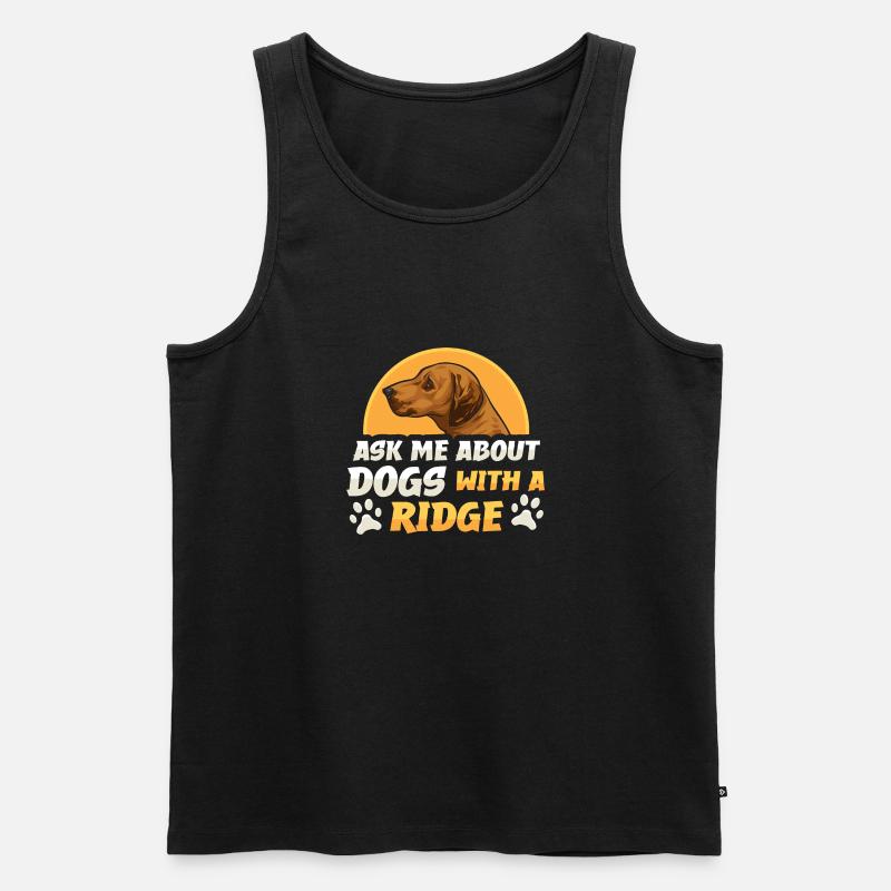 Rhodesian Ridgeback Hund - Männer Premium Bio Tank Top - Schwarz