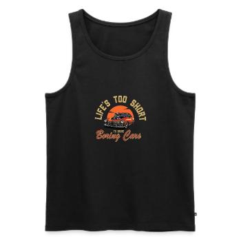 Tuning Spruch für Motorsport / Auto Fans - Männer Premium Bio Tank Top - Schwarz - Vorne - Michal (187cm)
