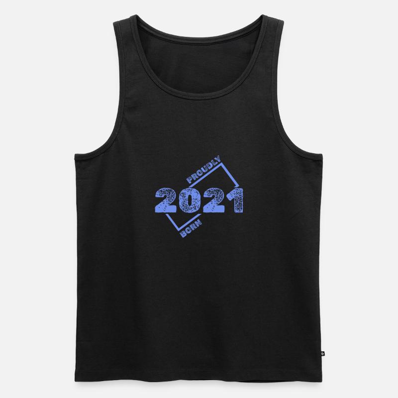 2021 - Männer Premium Bio Tank Top - Schwarz