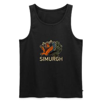 Persien Iran Kultur Religion Fabelwesen Simurgh - Männer Premium Bio Tank Top - Schwarz - Vorne - AI Model Male 178 light (178cm)