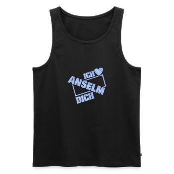 Couple Anselm - Men's Premium Organic Tank Top - black - Front - AI Model Male 178 light (178cm)
