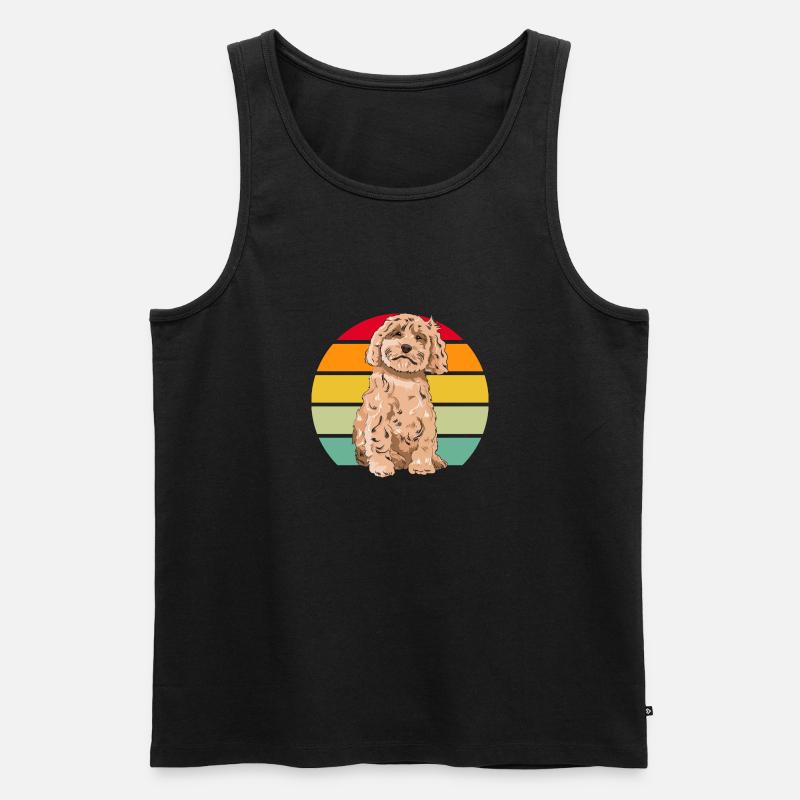 Cockapoo Hund - Männer Premium Bio Tank Top - Schwarz