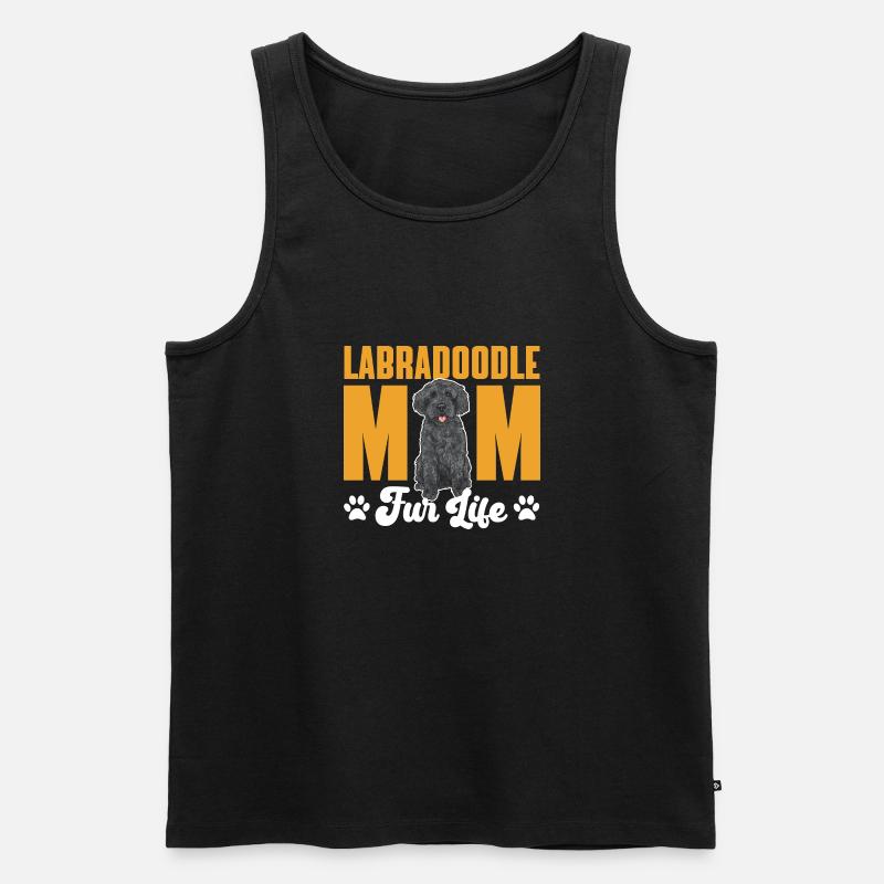 Labradoodle Hund - Männer Premium Bio Tank Top - Schwarz