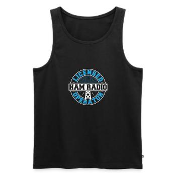 Licensed Ham Radio Operator Network Antenna Signal - Männer Premium Bio Tank Top - Schwarz - Vorne - Michal (187cm)