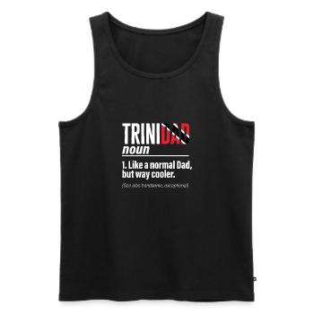 Drapeau de Trinité-et-Tobago - Débardeur bio Premium Homme - noir - Devant - AI Model Male 178 light (178cm)
