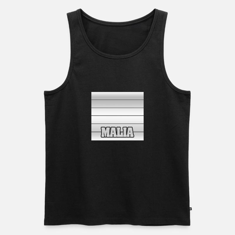 Malia - Männer Premium Bio Tank Top - Schwarz