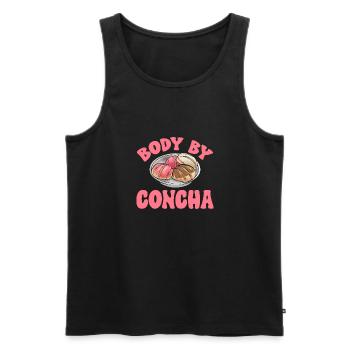 Concha Hispanic Mexikanisch Pan Dulce - Männer Premium Bio Tank Top - Schwarz - Vorne - Michal (187cm)