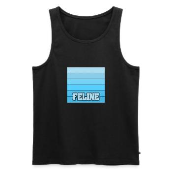 Frauenname Feline - Männer Premium Bio Tank Top - Schwarz - Vorne - Michal (187cm)