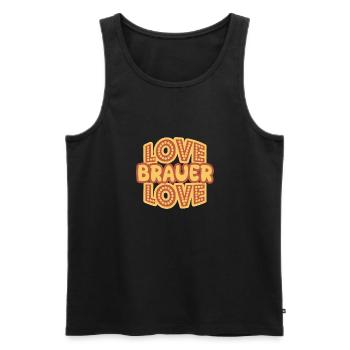 Gift for brewers - Men's Premium Organic Tank Top - black - Front - AI Model Male 178 light (178cm)