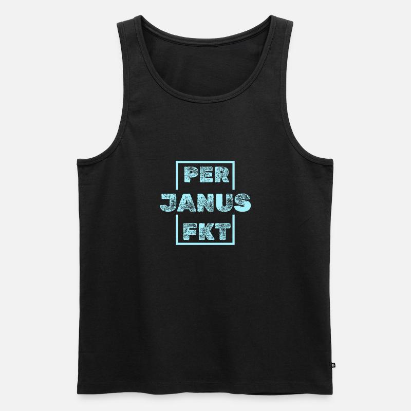 Janus - Männer Premium Bio Tank Top - Schwarz