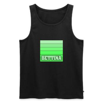 Geschenk für Bettina - Männer Premium Bio Tank Top - Schwarz - Vorne - Michal (187cm)