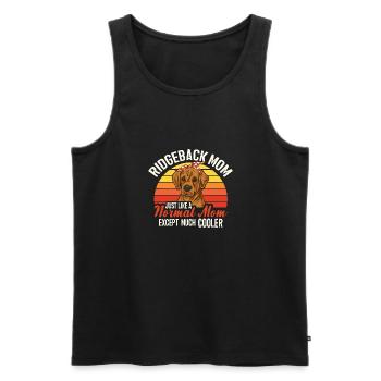 Rhodesian Ridgeback Hund - Männer Premium Bio Tank Top - Schwarz - Vorne - Michal (187cm)