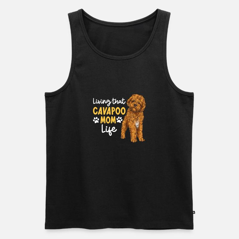 Cavapoo Cavoodle Capoodle Dog - Men's Premium Organic Tank Top - black