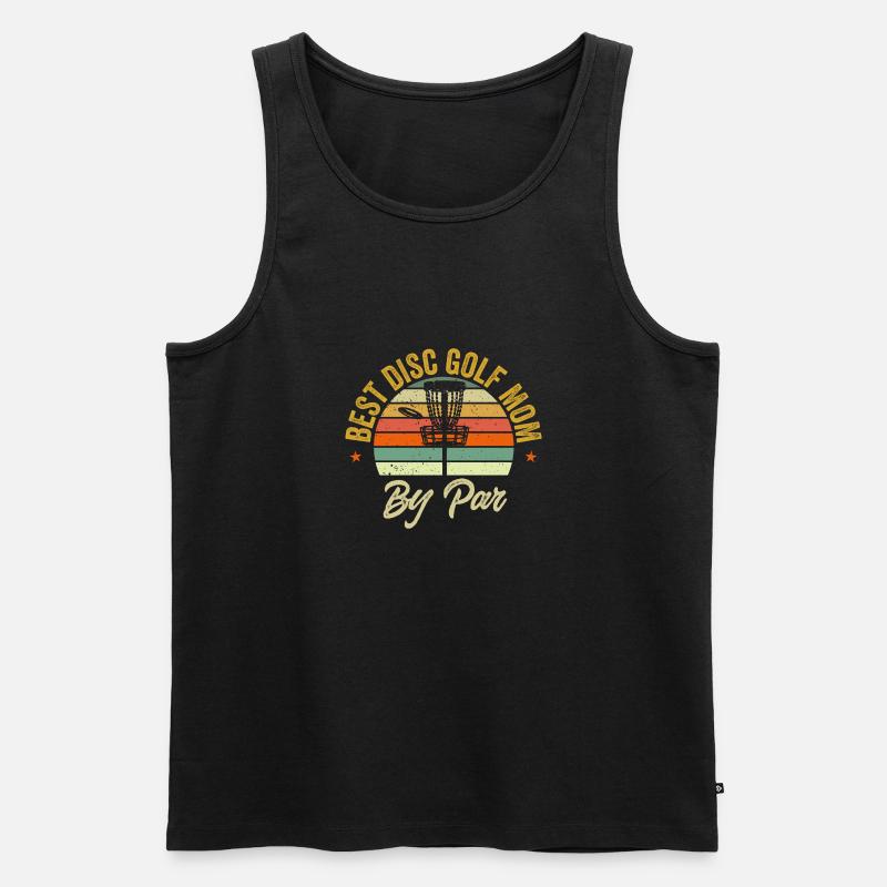 Discgolf Disc Golf Frisbee - Männer Premium Bio Tank Top - Schwarz