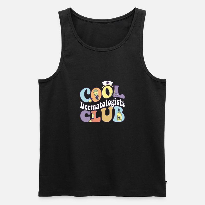 Cool Dermatologists Club Dermatology Practitioner - Männer Premium Bio Tank Top - Schwarz