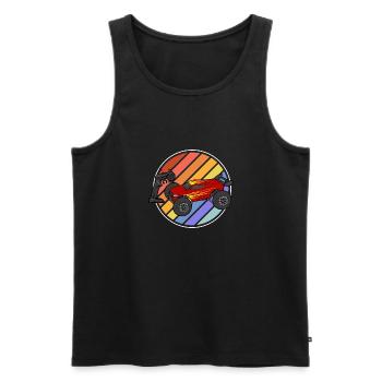 RC Car Ferngesteuertes Auto - Männer Premium Bio Tank Top - Schwarz - Vorne - AI Model Male 178 light (178cm)
