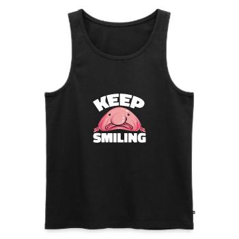Blob fish - Men's Premium Organic Tank Top - black - Front - AI Model Male 178 light (178cm)