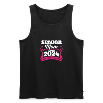 Classe de maman senior de 2024 Proud Mama Graduation - Débardeur bio Premium Homme - noir - Devant - AI Model Male 178 light (178cm)