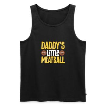Boulettes de viande Italie Cuisine italienne - Débardeur bio Premium Homme - noir - Devant - Michal (187cm)