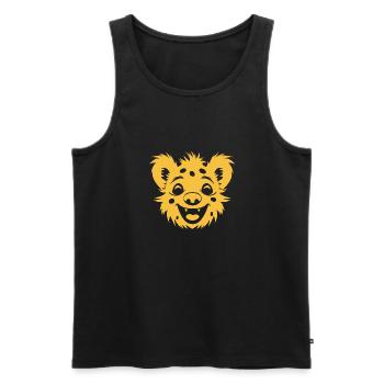 hyène - Débardeur bio Premium Homme - noir - Devant - Michal (187cm)