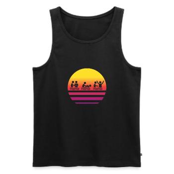 Religious Christian Baptism Church Baptized In - Männer Premium Bio Tank Top - Schwarz - Vorne - AI Model Male 178 light (178cm)