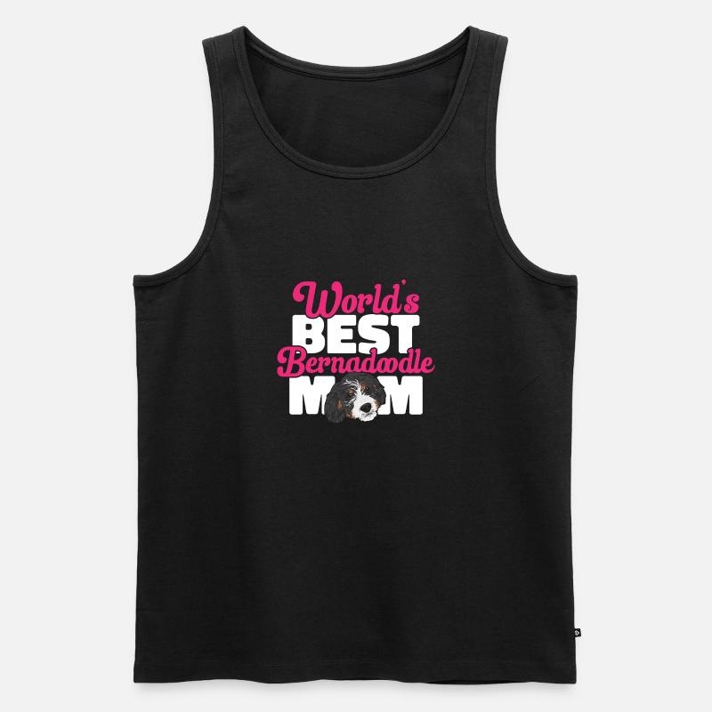 Bernedoodle Hund - Männer Premium Bio Tank Top - Schwarz