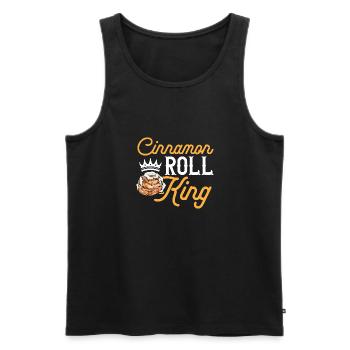 Zimtschnecke - Männer Premium Bio Tank Top - Schwarz - Vorne - Michal (187cm)