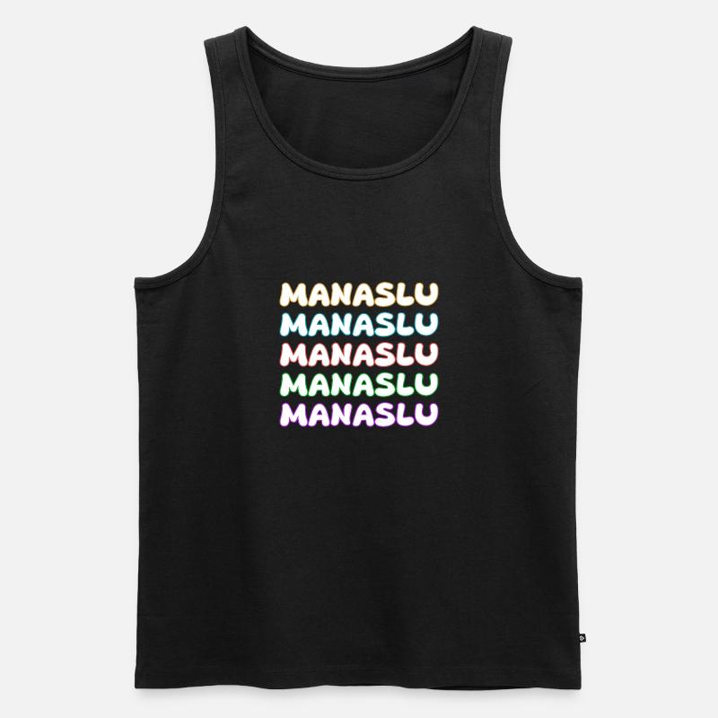 Klettern Manaslu - Männer Premium Bio Tank Top - Schwarz