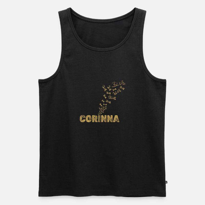 Boot Corinna - Männer Premium Bio Tank Top - Schwarz