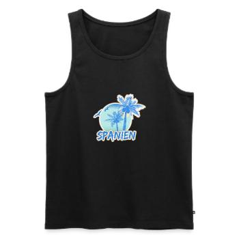 Spanien - Männer Premium Bio Tank Top - Schwarz - Vorne - Michal (187cm)
