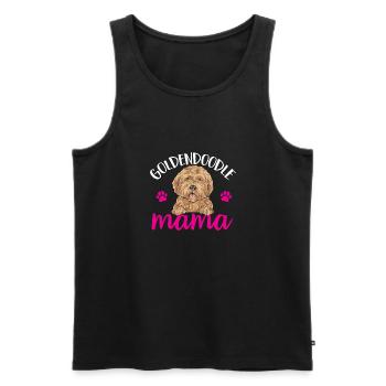 Goldendoodle Doodle Hund - Männer Premium Bio Tank Top - Schwarz - Vorne - Michal (187cm)