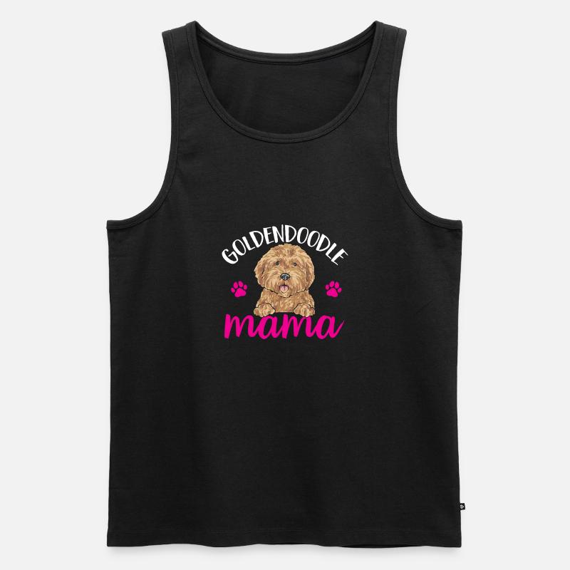 Goldendoodle Doodle Hund - Männer Premium Bio Tank Top - Schwarz