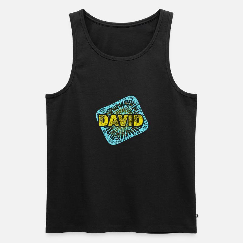 Hobby David - Männer Premium Bio Tank Top - Schwarz