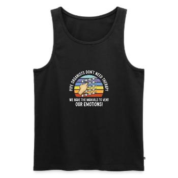 Organist: Organist, Church Organist, Organ - Men's Premium Organic Tank Top - black - Front - Michal (187cm)