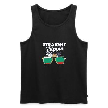 Straight Trippin' Bulgaria Vacation Tour Travel - Männer Premium Bio Tank Top - Schwarz - Vorne - Michal (187cm)