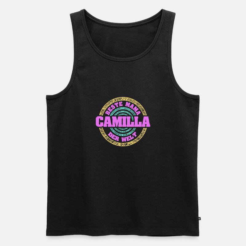 Mutter Camilla - Männer Premium Bio Tank Top - Schwarz