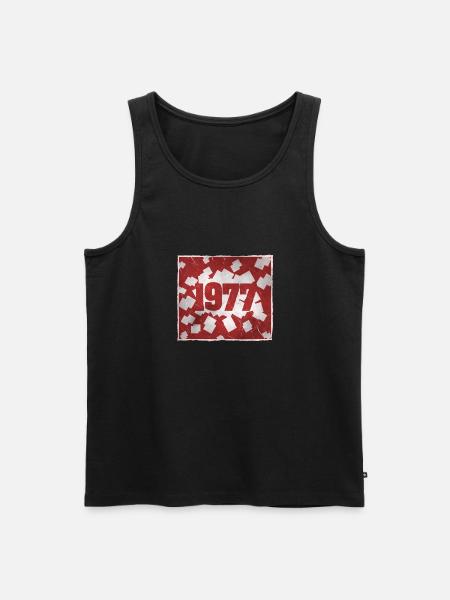 Born in 1977 - Men's Premium Organic Tank Top - black