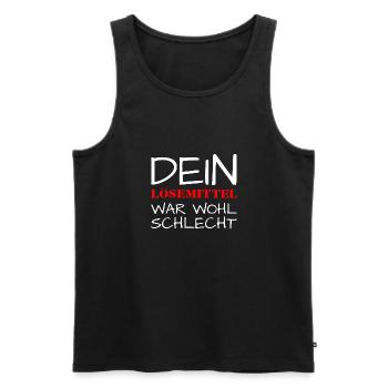Maler Lackierer dein lösemittel war wohl schlecht - Männer Premium Bio Tank Top - Schwarz - Vorne - Michal (187cm)