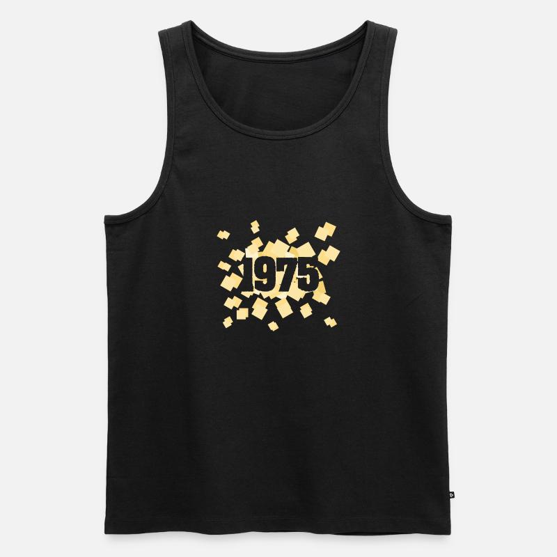 1975 - Männer Premium Bio Tank Top - Schwarz
