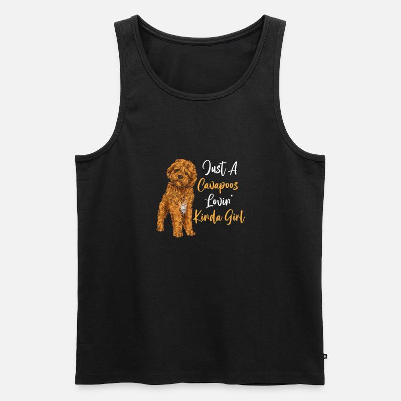 Cavapoo Cavoodle Capoodle Hund - Männer Premium Bio Tank Top - Schwarz