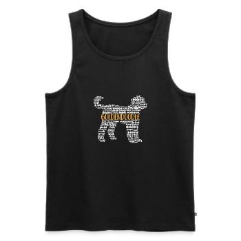 Goldendoodle Doodle Chien - Débardeur bio Premium Homme - noir - Devant - Michal (187cm)