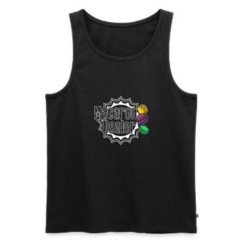 Macaroon Dessert Kekse Italien Geschenk - Männer Premium Bio Tank Top - Schwarz - Vorne - AI Model Male 178 light (178cm)